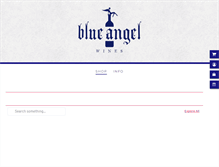 Tablet Screenshot of blueangelwines.com
